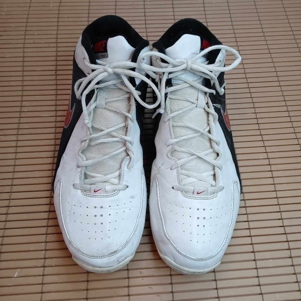 Nike Air Visi Pro Basketball Black White Red Athletic Sneakers Shoes Mens 12. 20